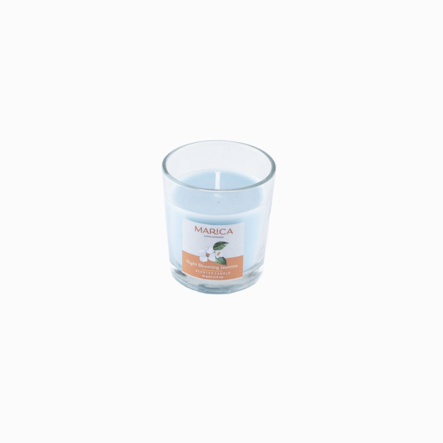 Marica Candle Night Blooming Jasmine Scented,  Shot Glass, 1.7Oz , Over 12 Hours of Burn Time