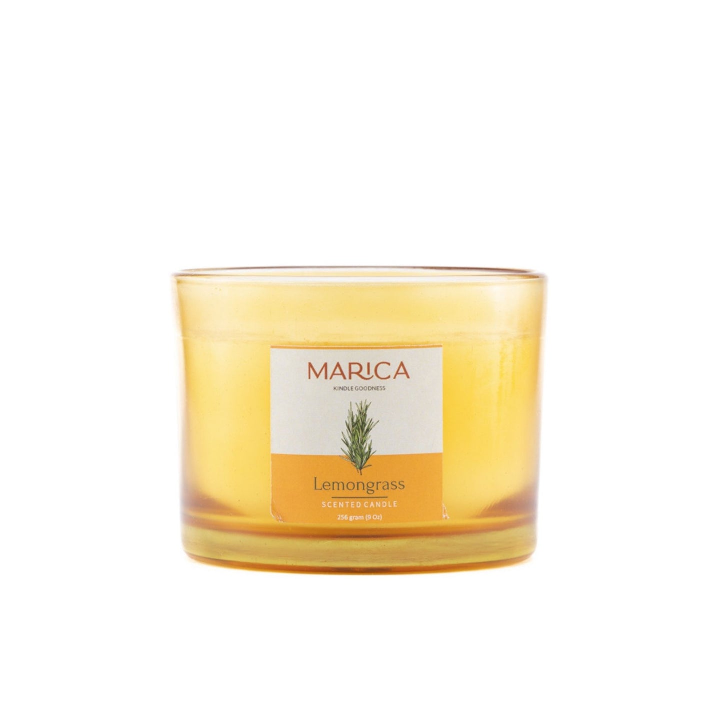 Marica Candle Lemon Grass Scented, 2-Wick Bowl, 8.8Oz , Over 38 Hours of Burn Time