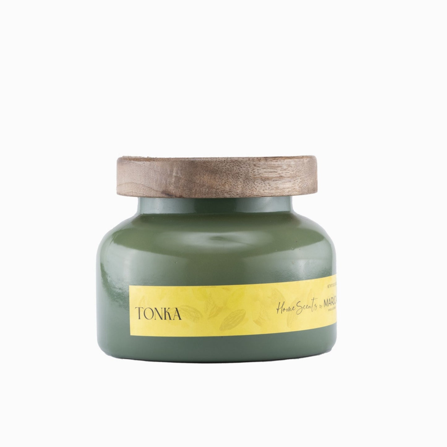 Marica Candle Tonka Scented, Monk Large Jar 18 Oz Two wick Candle, Over 60 Hours of Burn Time